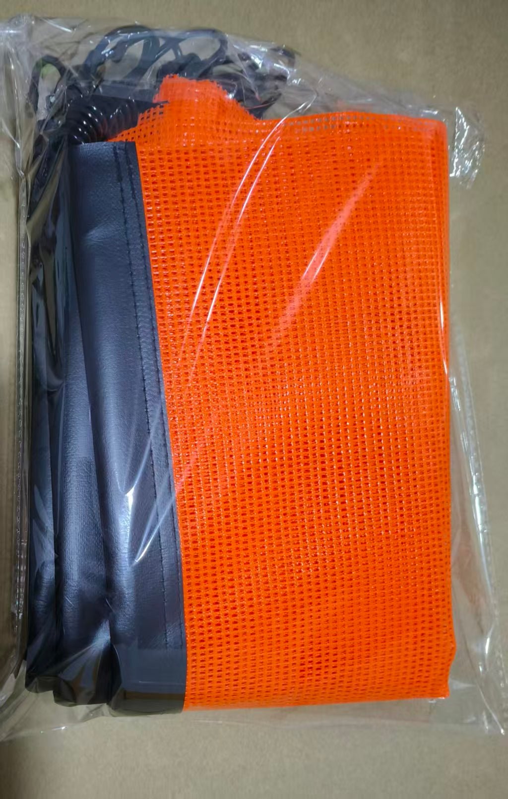 18 x 18 Inch Oversize Safety Flag Set – 6 Pack Bright Orange Mesh Warning Flags with Bungee Cord &amp; EZ Hook for Trailers and Pilot Cars SF18186 - with | Sold by Uncle Wiener's Wholesale