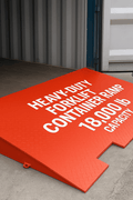 18,000 LB Sea Container Ramp – Forklift & Skid Steer Access - CRN6 - Container Loading Ramp with | Sold by Uncle Wiener's Wholesale