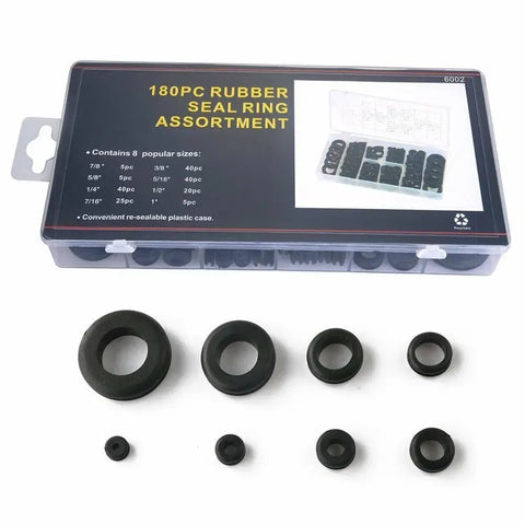 180pcs Rubber Grommets Firewall Seal Plug Assortment Set FS080018 - with | Sold by Uncle Wiener's Wholesale