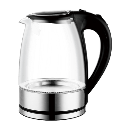 1.8L Glass Electric Kettle 1000–1200W with LED Indicator CX817 - with | Sold by Uncle Wiener's Wholesale
