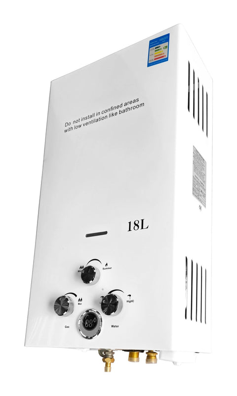 18L Tankless LPG Propane Gas Water Heater – 36KW Instant Hot Water System S1318 - with | Sold by Uncle Wiener's Wholesale