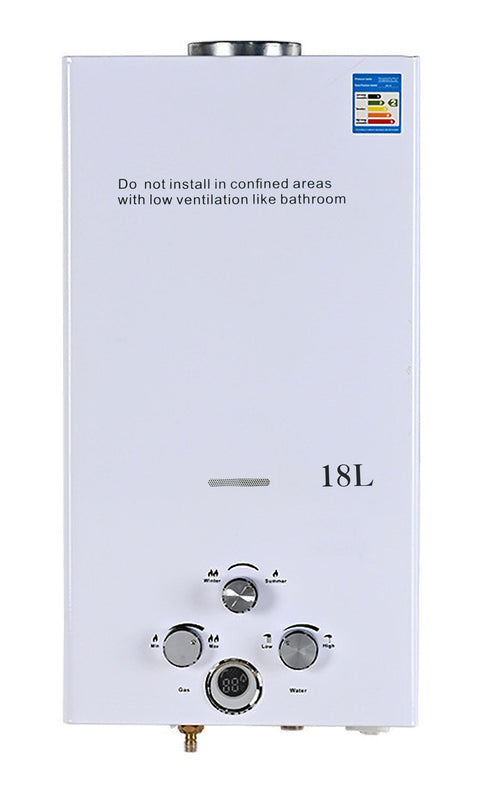 18L Tankless LPG Propane Gas Water Heater – 36KW Instant Hot Water System S1318 - with | Sold by Uncle Wiener's Wholesale