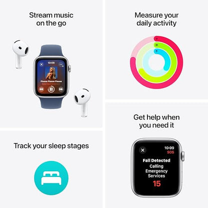 Apple Watch SE 2nd Gen GPS 44mm Smartwatch with Midnight Sport Band - Midnight