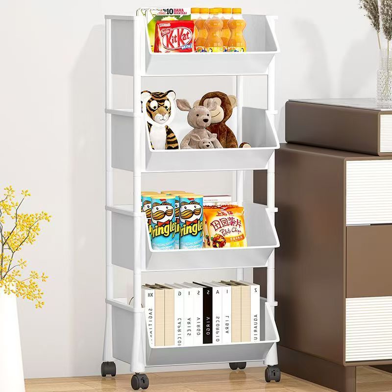 4-Tier Slim Storage Rack Organizer Shelf 13.8" x 10.2" x 38.6" YYSR15