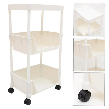 Flat Top Storage Rack Organizer Shelf 3-Tier & 5-Tier Slim Shelving YYSRFT