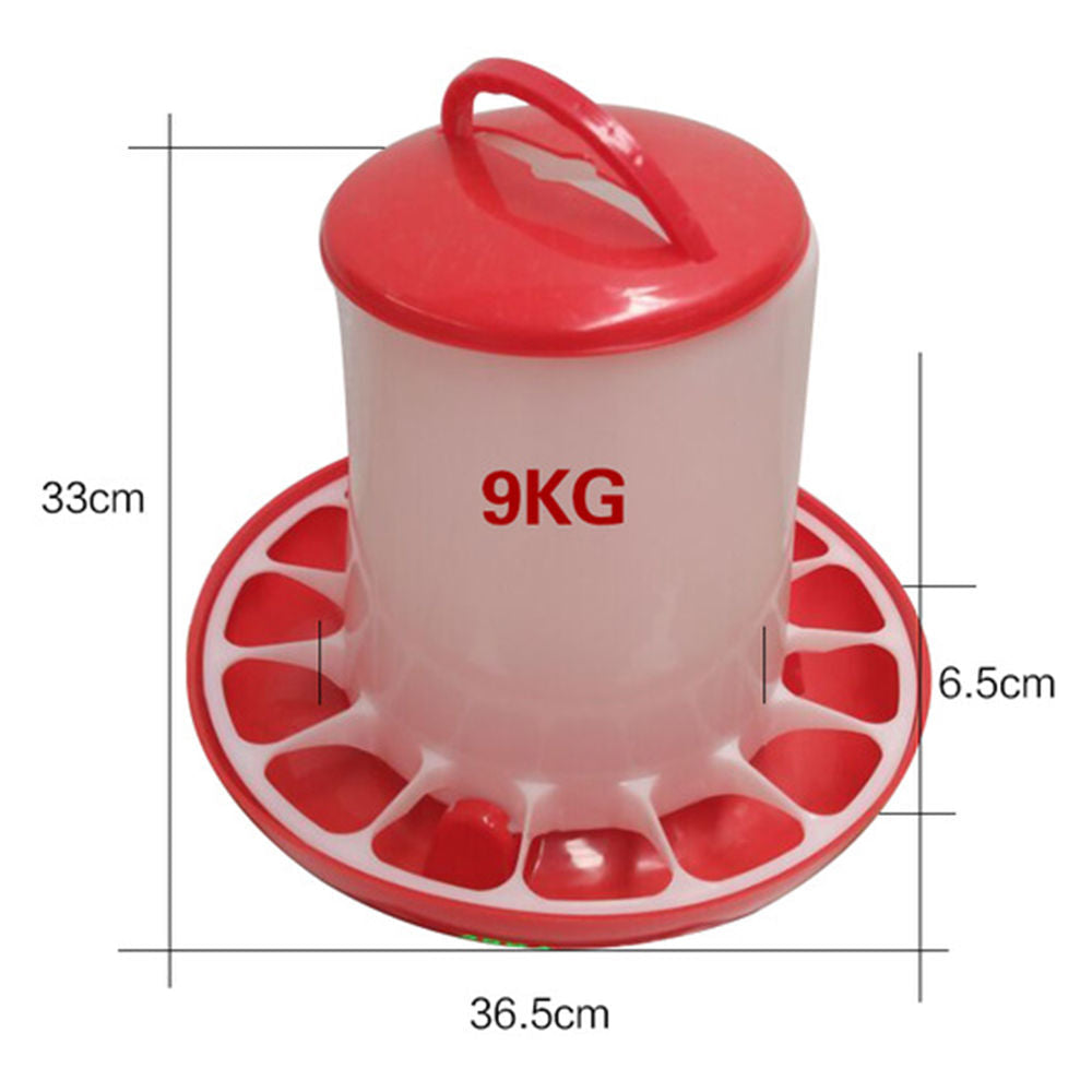 NEW Plastic 9kg Chicken Feeder 9KGCF