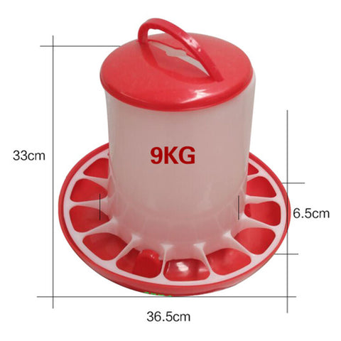 NEW Plastic 9kg Chicken Feeder 9KGCF