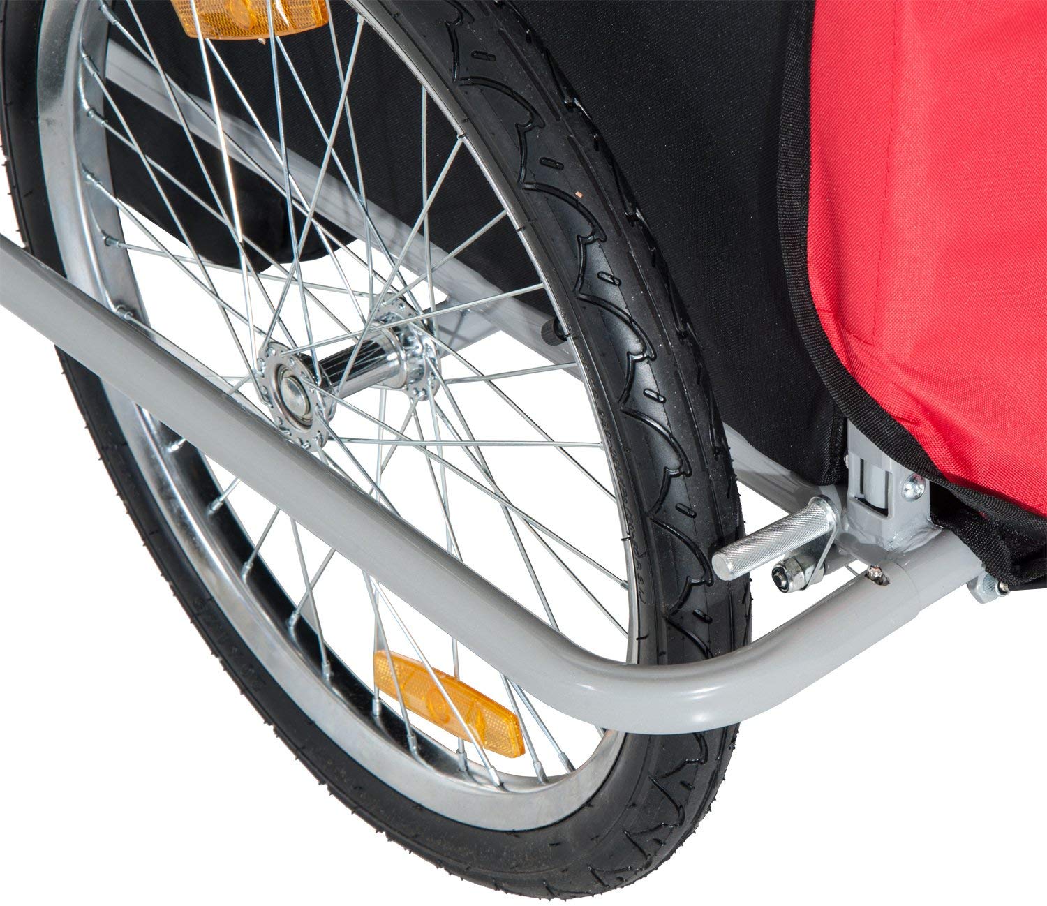 2 - in - 1 Bike Trailer & Jogger Stroller for 2 Kids – Baby Carrier with Canopy, Safety Harness, Storage – Model BT0003 - with | Sold by Uncle Wiener's Wholesale