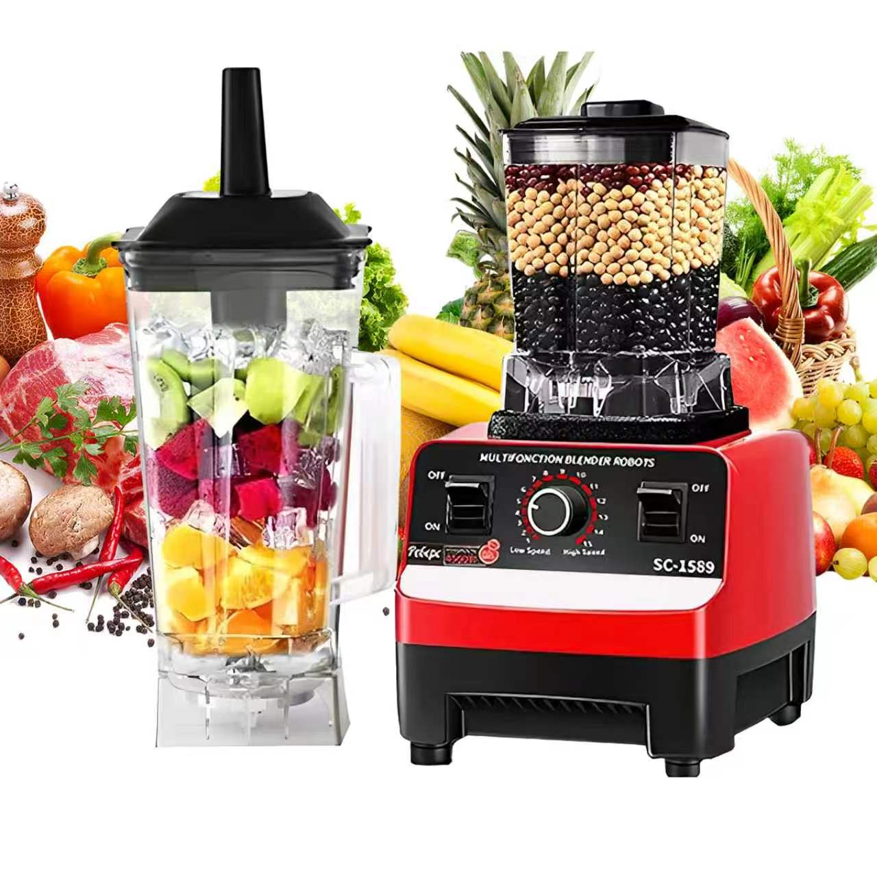 2-in-1 Fruit Blender & Grinder Smoothie Maker 110V RSE319 - with | Sold by Uncle Wiener's Wholesale