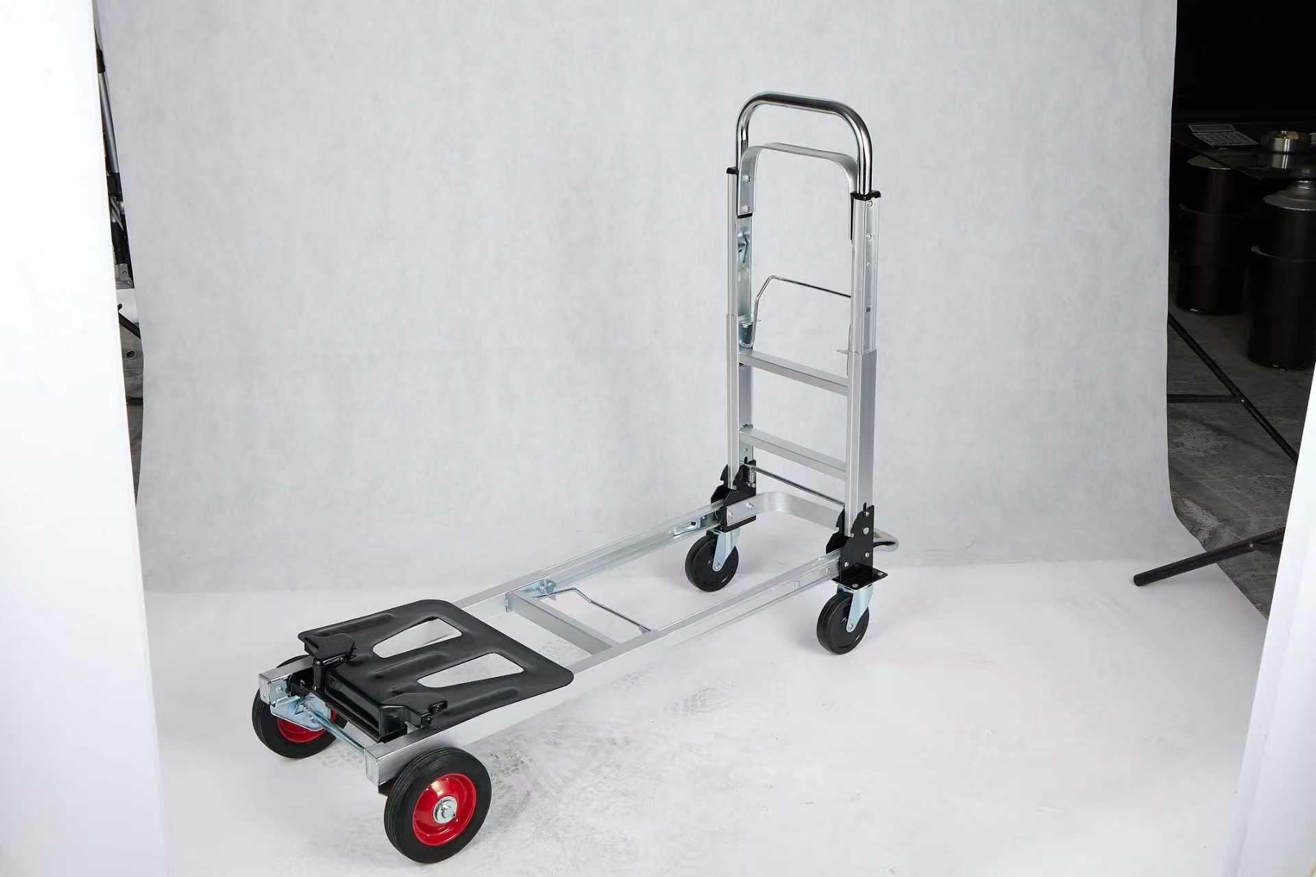 2 - in - 1 Heavy Duty Aluminum Hand Truck & Dolly Convertible 330 lb Capacity TT28472 - with | Sold by Uncle Wiener's Wholesale
