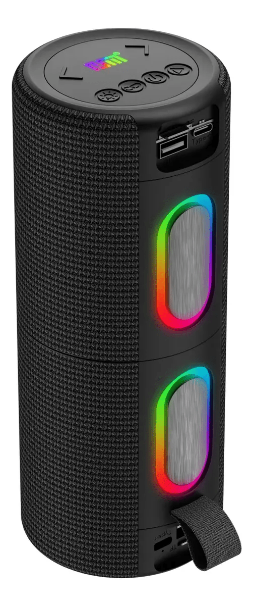 2-in-1 Magnetic Split TWS Bluetooth Speaker with Colourful LED Light, IPX5 Waterproof Design &amp; Portable Stereo Sound BKTWS2 - with | Sold by Uncle Wiener's Wholesale