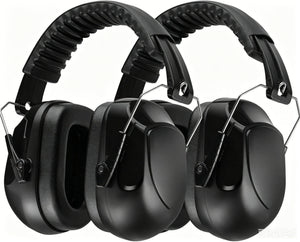 2-Pack Ear Protection Safety Earmuffs with ABS Shell &amp; PU Sponge Padding for Work, Shop, Yard, Garage &amp; Noise Reduction S1346