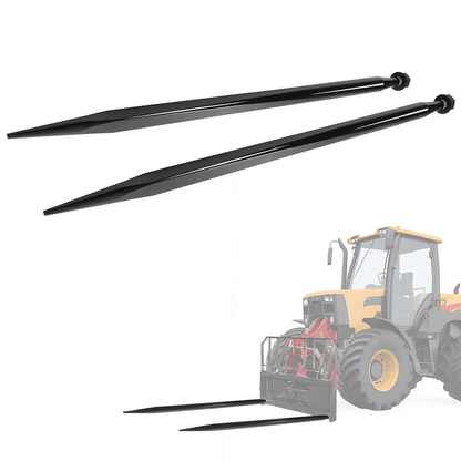 2 Pack Hay Spike 49 In Square Bale Spear Skid Steer Tractor 9000 Lb LYOM40542BK - with | Sold by Uncle Wiener's Wholesale