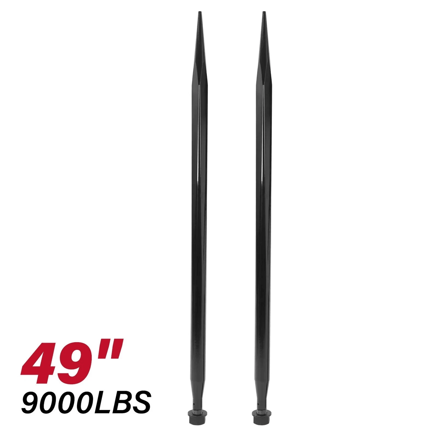 2 Pack Hay Spike 49 In Square Bale Spear Skid Steer Tractor 9000 Lb LYOM40542BK - with | Sold by Uncle Wiener's Wholesale