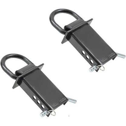 2 Pack Heavy Duty Adjustable Trailer Stake Pocket D-Ring Tie Down Anchors with 1/2 in Hitch Pins, 5400 lb WLL LYOM175MB2 - with | Sold by Uncle Wiener's Wholesale