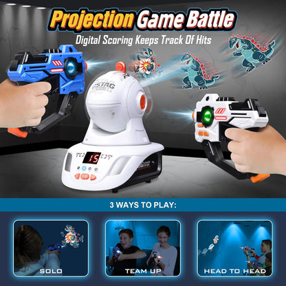 2 Pack Laser Tag Toy Gun Set with Projector Target Infrared Blaster Game CPS291842 - with | Sold by Uncle Wiener's Wholesale