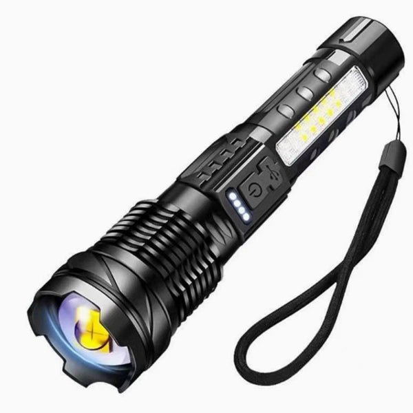 2 Pack LED Tactical Flashlight Rechargeable 1200mAh Zoomable Torch Outdoor Light AZ011 - with | Sold by Uncle Wiener's Wholesale