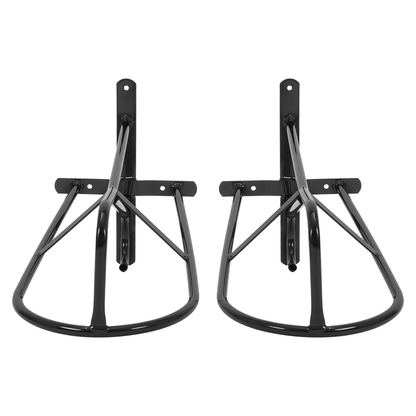 2 Pack Portable Wall Mounted Horse Saddle Stand Black Tack Storage LYOM4852 - with | Sold by Uncle Wiener's Wholesale