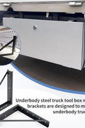 2 - Pack Steel Truck Box Mounting Brackets – Heavy - Duty, Universal Fit | SKU: 3102501 - with | Sold by Uncle Wiener's Wholesale