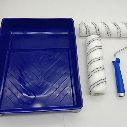 2-Piece Paint Roller Set 9" Microfiber Roller Tray Painting Kit T0997 - with | Sold by Uncle Wiener's Wholesale