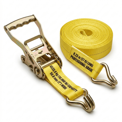2" Wide x 27' 10,000 lb Capacity Ratchet Strap –Long RS2WH - Chains & Rigging with | Sold by Uncle Wiener's Wholesale