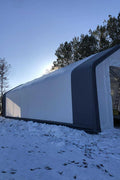 20' Double Truss Fabric Shelter – Heavy - Duty PVC Industrial Storage Tent - Portable Double Truss Storage Shelter with REPLACMEMT MAIN BODY COVER 20X56 14.5 OZ PVC | Sold by Uncle Wiener's Wholesale