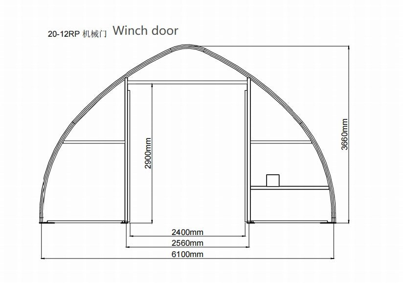 20 Ft Wide Single Truss Storage Shelter – PVC/PE Industrial Fabric Building - General Equipment with Standard 20X42X12 10.5 OZ PE | Sold by Uncle Wiener's Wholesale