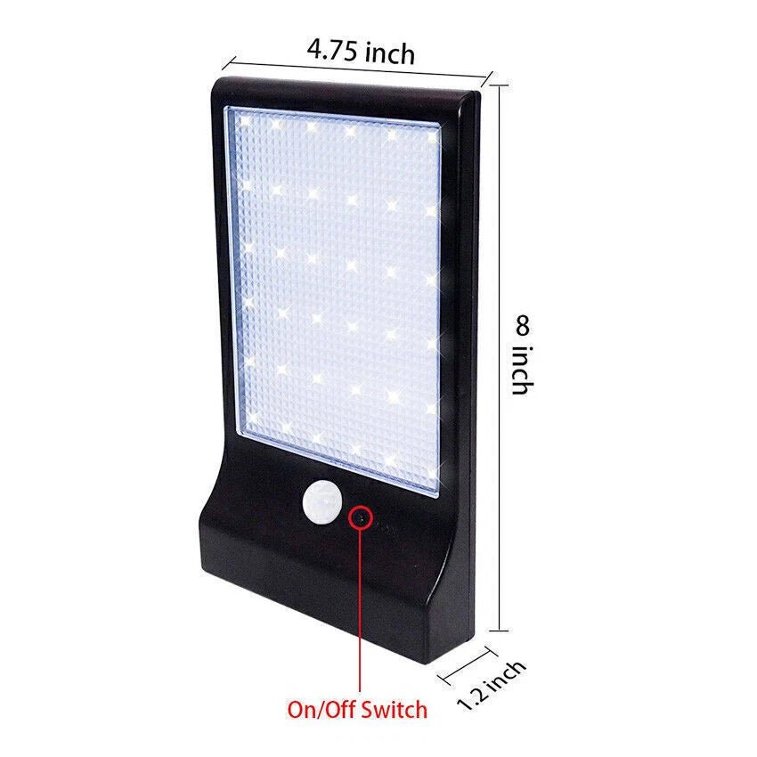 20 LED Solar Motion Sensor Light – IP65 Waterproof Outdoor Security Wall Light – 52659 - with | Sold by Uncle Wiener's Wholesale