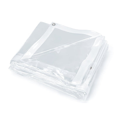 20 Mil Heavy - Duty Clear Tarp PVC Tarpaulin 0.5mm Thick 8′ Sizes with Free Rope PTC Series - with 8' × 20' | Sold by Uncle Wiener's Wholesale