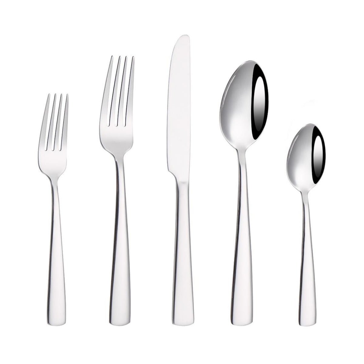 20-Piece Stainless Steel Flatware Set Mirror Finish 18/0 Cutlery Service for 4 TD1258 - with | Sold by Uncle Wiener's Wholesale