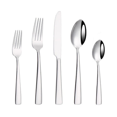 20-Piece Stainless Steel Flatware Set Mirror Finish 18/0 Cutlery Service for 4 TD1258 - with | Sold by Uncle Wiener's Wholesale