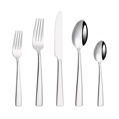 20-Piece Stainless Steel Flatware Set Mirror Finish 18/0 Cutlery Service for 4 TD1258 - with | Sold by Uncle Wiener's Wholesale