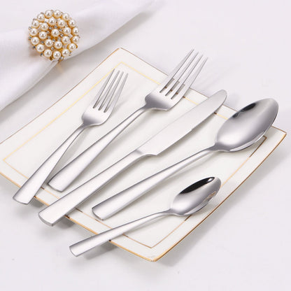 20-Piece Stainless Steel Flatware Set Mirror Finish 18/0 Cutlery Service for 4 TD1258 - with | Sold by Uncle Wiener's Wholesale
