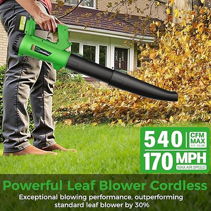 20 V Cordless Handheld Leaf Blower with 6.0 Ah Battery and Charger - with | Sold by Uncle Wiener's Wholesale