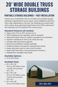 Portable PVC fabric storage tent for industrial use