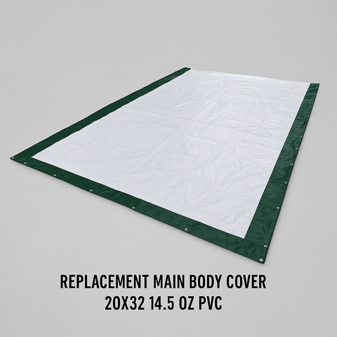 20′ Wide Double Truss Storage Buildings – Heavy - Duty Portable Shelter Structures - Portable Double Truss Storage Shelter with REPLACMEMT MAIN BODY COVER 20X32 14.5 OZ PVC | Sold by Uncle Wiener's Wholesale