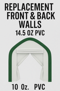 20′ Wide Double Truss Storage Buildings – Heavy - Duty Portable Shelter Structures - Portable Double Truss Storage Shelter with REPLACEMENT FRONT & BACK WALLS 14.5 OZ PVC | Sold by Uncle Wiener's Wholesale