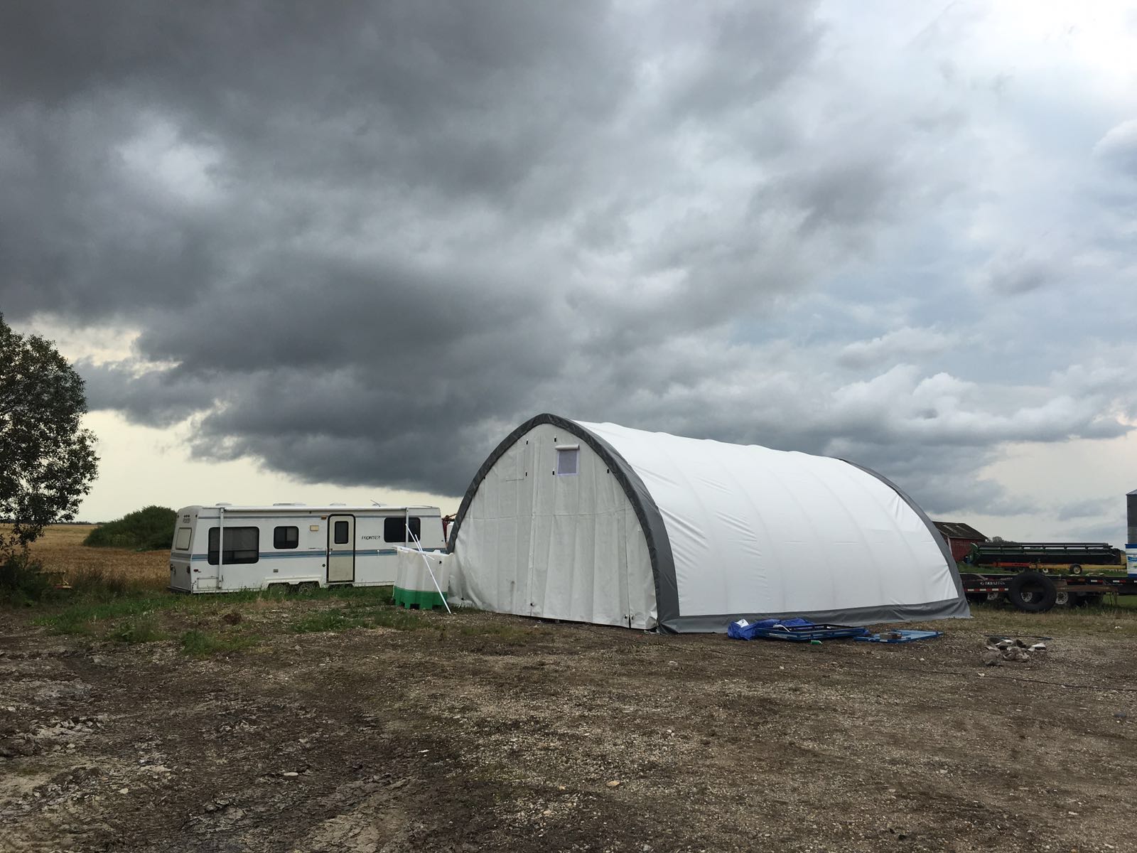 20′ WIDE SINGLE TRUSS STORAGE BUILDINGS - with Standard 20X42X12 10.5 OZ PE | Sold by Uncle Wiener's Wholesale