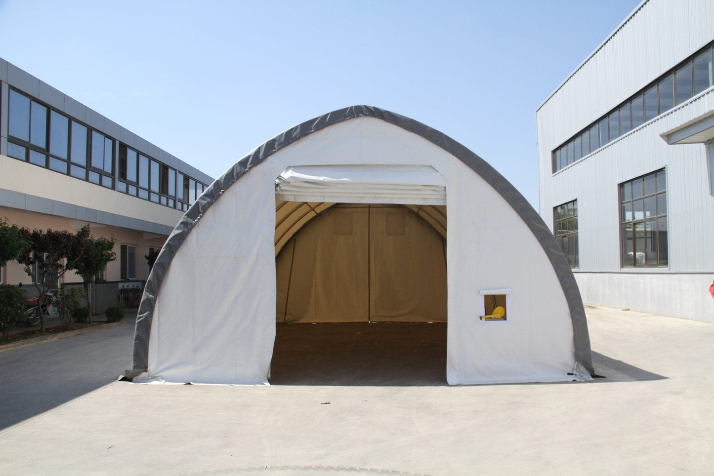 20′ WIDE SINGLE TRUSS STORAGE BUILDINGS - with Premium 20X30X12 14.5 OZ PVC | Sold by Uncle Wiener's Wholesale