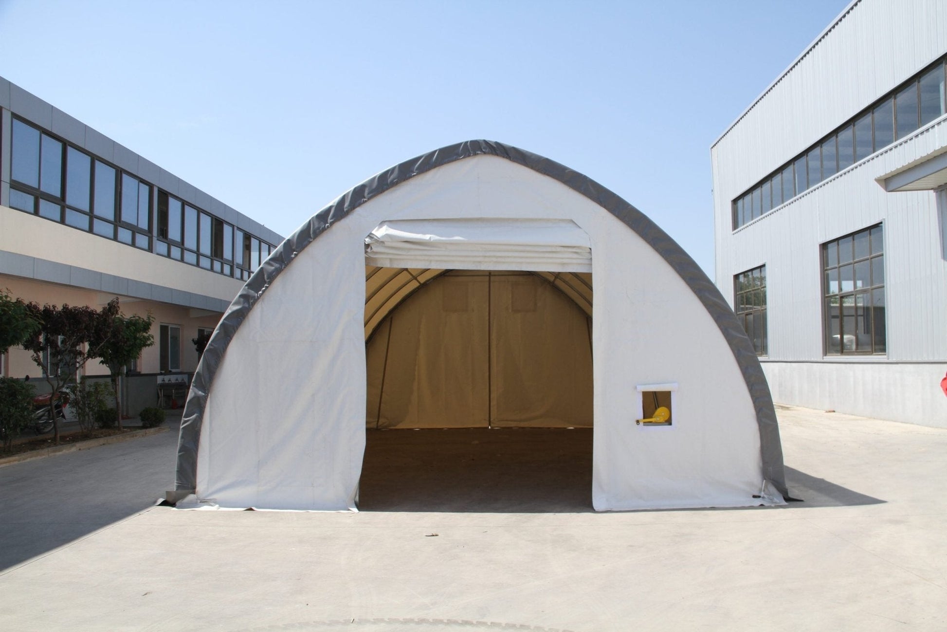 20′ WIDE SINGLE TRUSS STORAGE BUILDINGS - with Premium 20X30X12 14.5 OZ PVC | Sold by Uncle Wiener's Wholesale