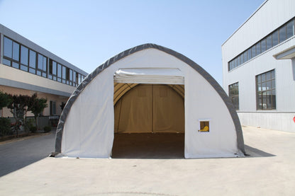 20′ WIDE SINGLE TRUSS STORAGE BUILDINGS - with Premium 20X30X12 14.5 OZ PVC | Sold by Uncle Wiener's Wholesale