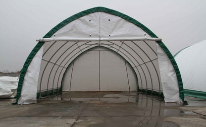20′ WIDE SINGLE TRUSS STORAGE BUILDINGS - with Standard 20X42X12 10.5 OZ PE | Sold by Uncle Wiener's Wholesale