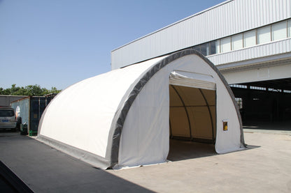 20′ WIDE SINGLE TRUSS STORAGE BUILDINGS - with Premium 20X30X12 14.5 OZ PVC | Sold by Uncle Wiener's Wholesale