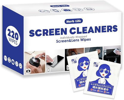 200-Pack Individually Wrapped Lens Cleaning Wipes – Pre-Moistened Screen & Glasses Cleaning Wipes for Eyeglasses, Camera Lenses, Phones, Tablets, Laptops & Electronics - Home products with | Sold by Uncle Wiener's Wholesale