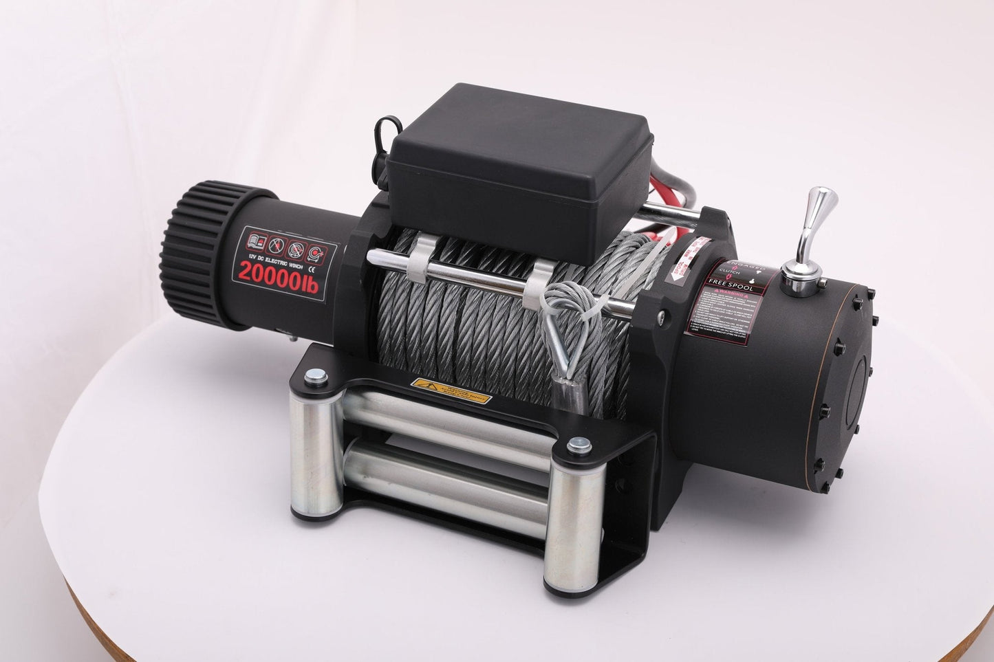 20000LB 12V Electric Winch – Heavy Duty 7.8HP Series Wound Motor, 4 - Stage Planetary Gear, Roller Fairlead – SU20000 - with | Sold by Uncle Wiener's Wholesale