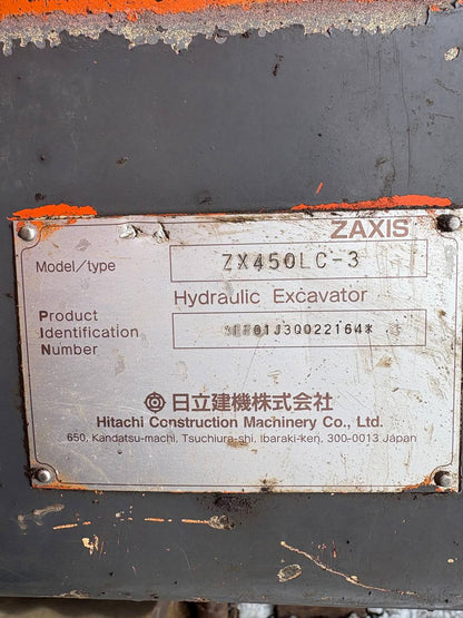 2008 Hitachi ZX450LC - 3 VG Track Material Handler - with | Sold by Uncle Wiener's Wholesale