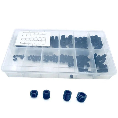 200pcs Flat Point Set Allen Head Socket Hex Screw Kit FS010259 - with | Sold by Uncle Wiener's Wholesale