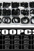 200pcs Rubber O - Ring Seal Gasket Nitrile Assortment Set FS080121 - with | Sold by Uncle Wiener's Wholesale