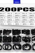 200pcs Rubber O - Ring Seal Gasket Nitrile Assortment Set FS080121 - with | Sold by Uncle Wiener's Wholesale