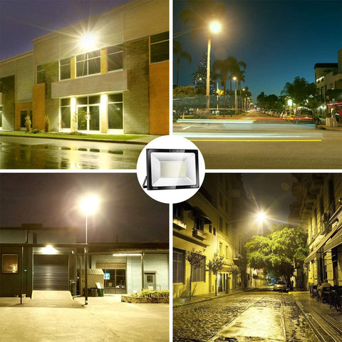 200W LED Flood Light – Outdoor Bright White IP66 Waterproof Energy Saving B6200W - with | Sold by Uncle Wiener's Wholesale
